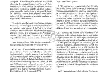 Bases del proceso selectivo para cubrir 33 plazas de la Policía Local de Telde/TA.